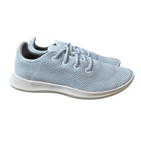 AllBirds ReRun Men's Clarity Blue & White Tree Runner Running Shoes Size M9 - Picture 4 of 9